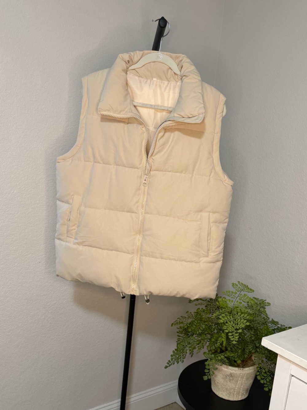 Amazon Cream Puffer Vest